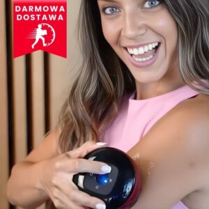 Bańka elektryczna CelluMagia na barki i plecy – podciśnienie + ciepło; rozluźnienie napiętych mięśni po siłowni.