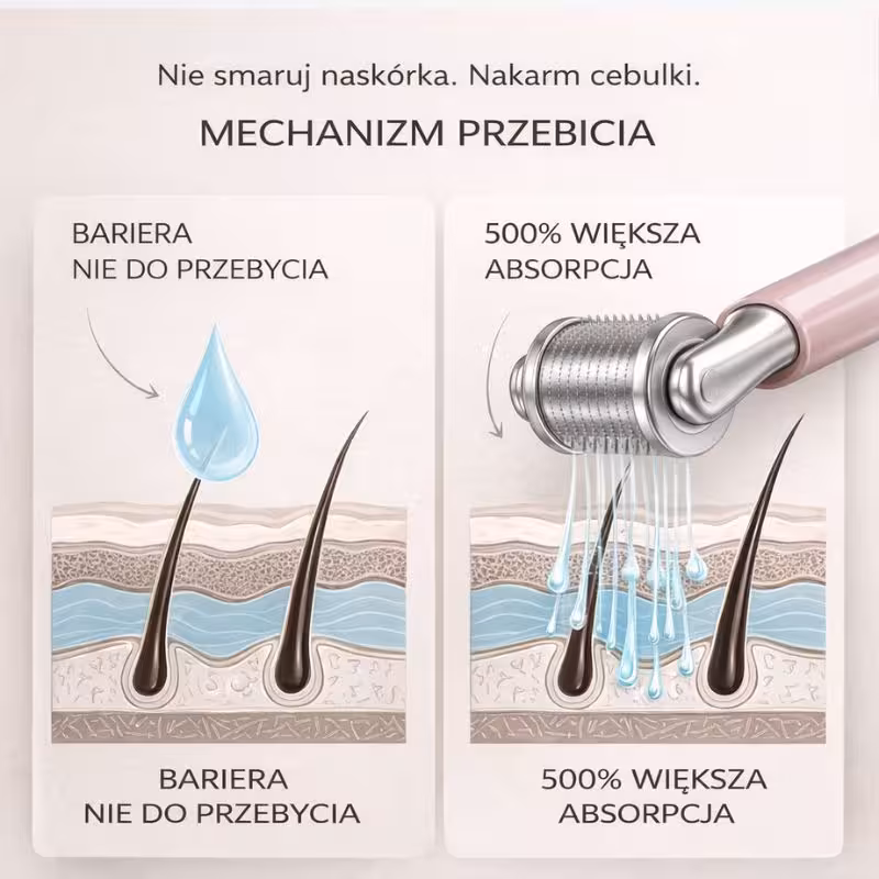 CelluRevital dostarcza serum do cebulki włosa