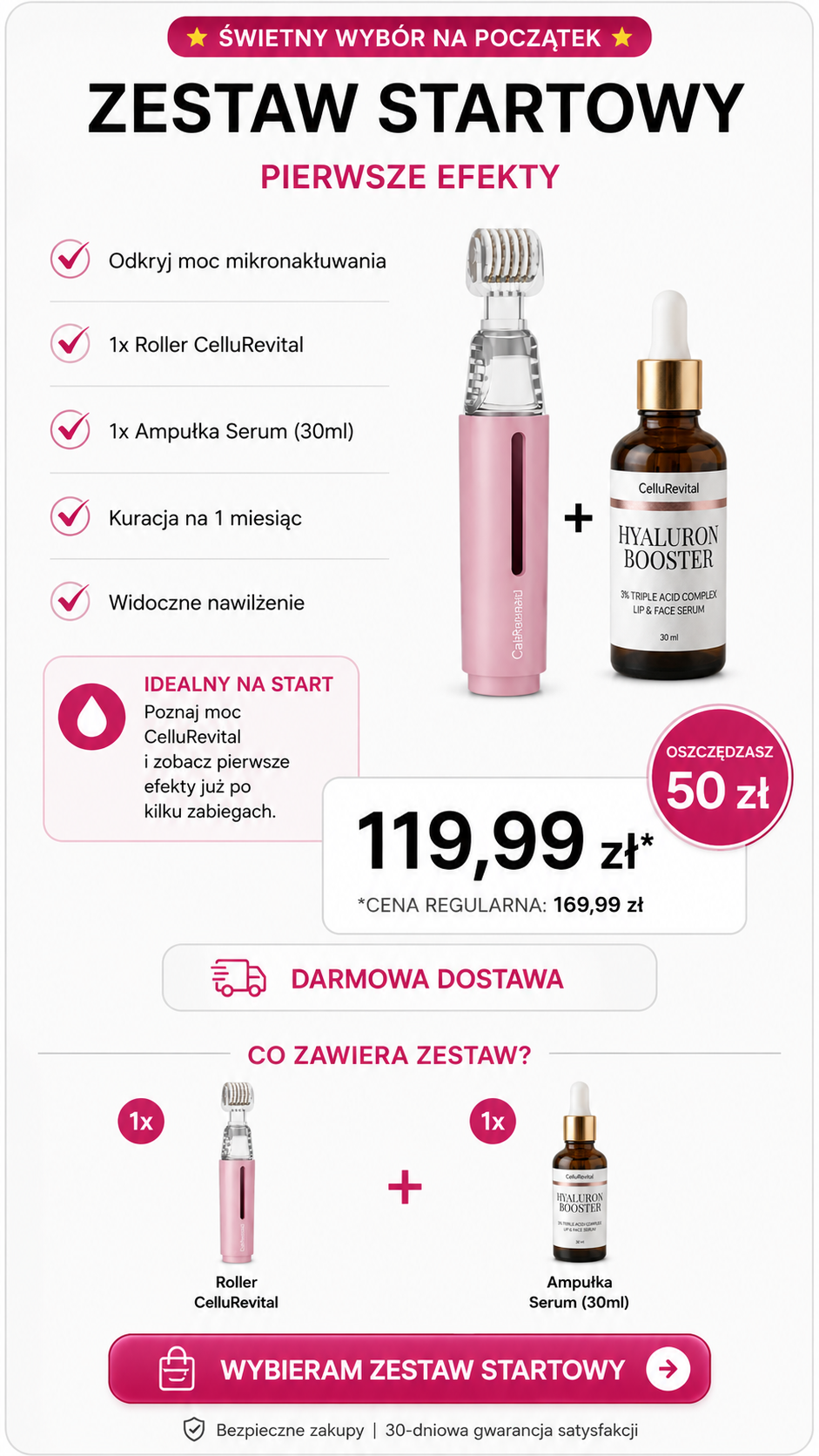 CelluRevital -na jędrne usta - zestaw Startowy
