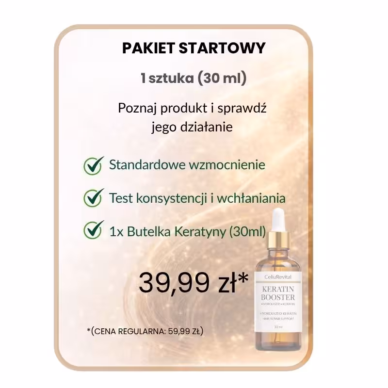 Keratyna na wzmocnienie włsów - zestaw startowy