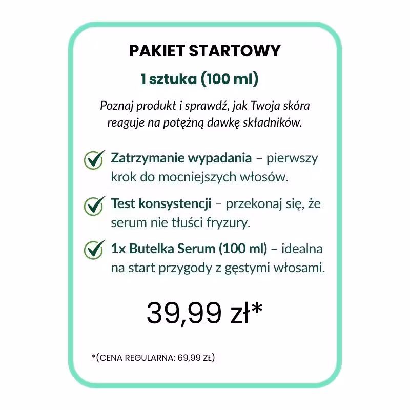 Epigenetyczne serum na wzrost wlosów zestaw podstawowy