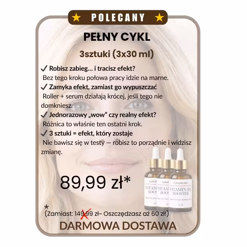 Witamina B5 na gładką cerę - Zestaw Pełny Cykl