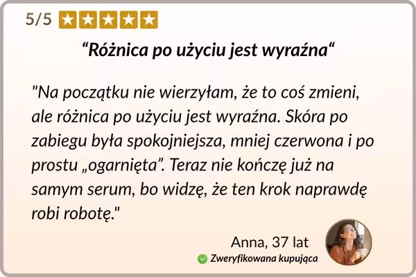 Witamina B5 na gładką cerę - opinia zadowolonej użytkowniczki