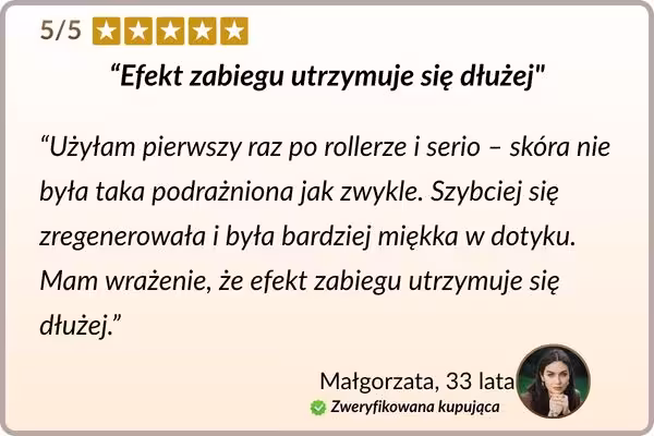Witamina B5 na gładką cerę - opinia zadowolonej użytkowniczki