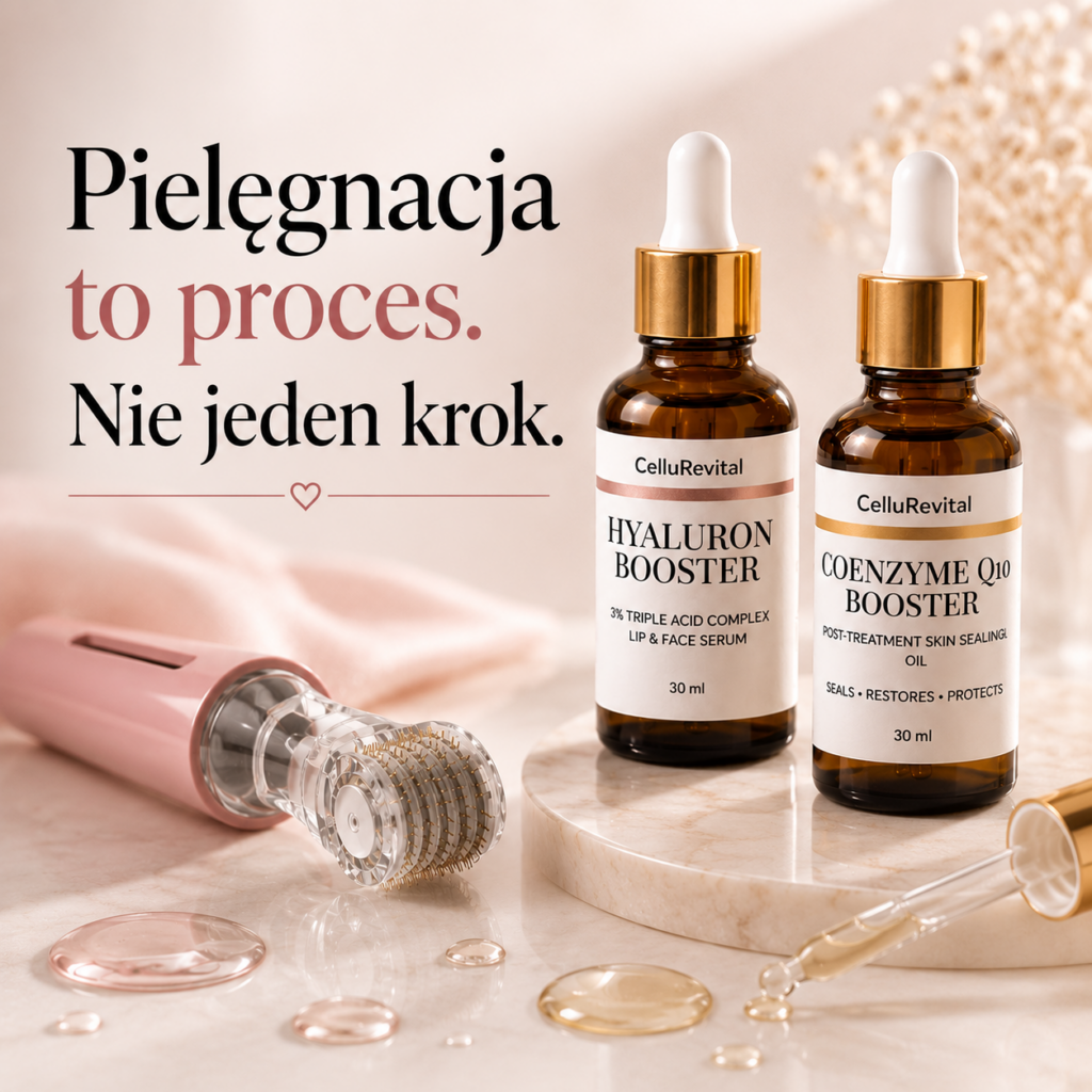 hydra roller i serum do pielęgnacji skóry twarzy