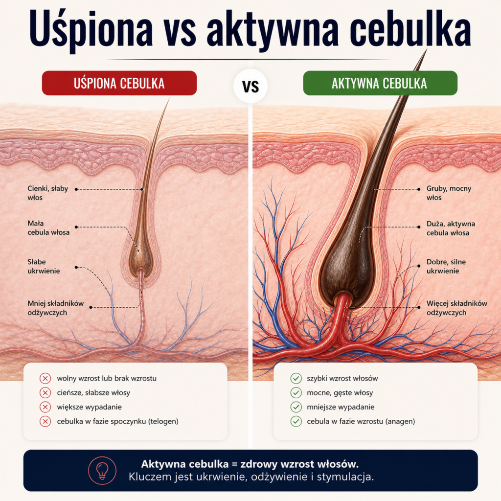 Uśpiona kontra aktywna cebulka