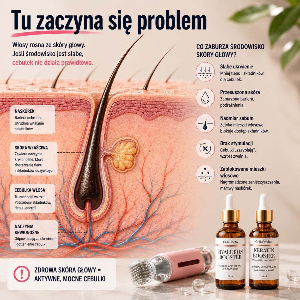 Zanikanie cebulek włosów